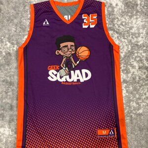 Graphic Geek Squad 35 Basktetball Sports Jersey